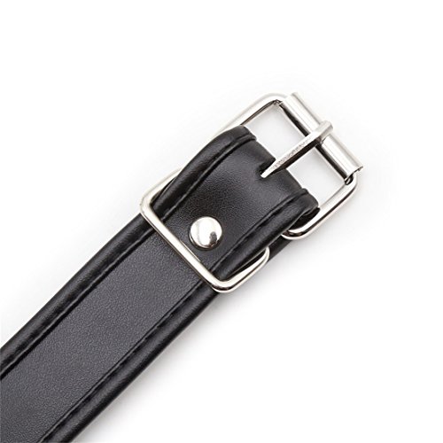 Rapidly Leder Halsband Mit Ring Der O - Erwachsene Sex Spielzeug BDSM Punk Choker - Einstellbar (Schwarz)