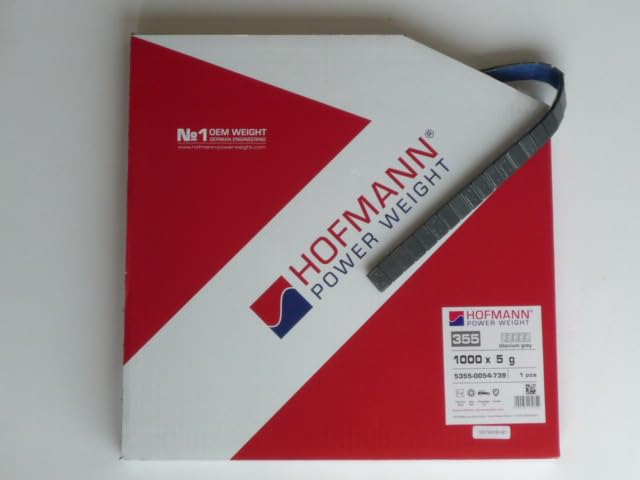 Hofmann Typ 355 Stahl-Klebegewicht auf Rolle 5Kg titangrau 986980