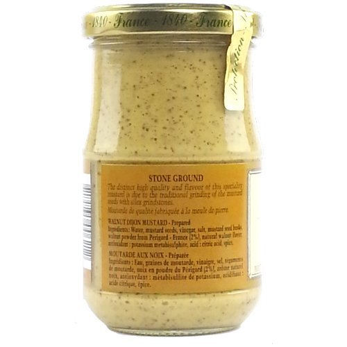 Fallot Walnut Mustard - Dijon Mustard with Nuts 7 oz Jar (Pack of 3)