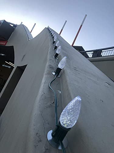 Ul Listed Box Of 25 C9 Led Replacement Bulbs,3 Smd Leds In Each C9 Dimmable Lights Bulb For Outdoor Christmas String Lights,Full Waterproof And Break Resistant(Sun Warm White) #TOP6