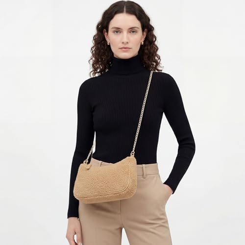 Image of VODIU Clutch Tote Handbags with 2 Removable Straps and Zipper Closure Crossbody Bags Shoulder Purse Handbag for Women