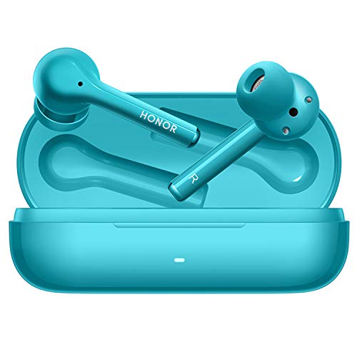Honor Magic Earbuds, Honor Wireless Bluetooth Earphone Waterproof Sports Earphones for iOS Android Bluetooth-Enabled Device with Case (Blue)