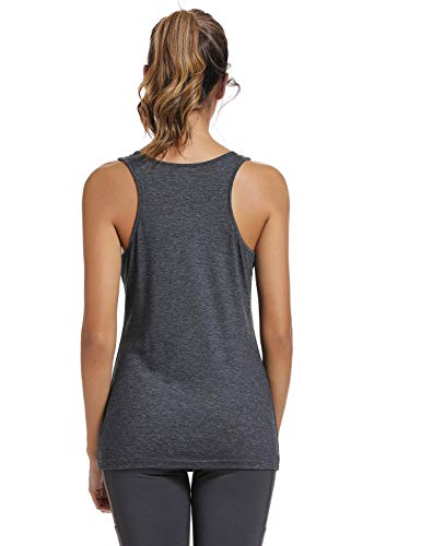 Fannoo Tank Tops For Women-Womens Funny Saying Fitness Workout Racerback Tank Tops Sleeveless Shirts Grey #TOP5