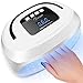 Produktbild BESTOPE Nageltrockner Lampe 96W LED/UV LCD Display Nagellampe mit 4 Timer Einstellungen Professionelle Nail dryer für Shellac+Gel NagellackFingernägel und Zehennägel
