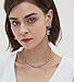 Aobei Pearl Two-tone Chunky Chain Choker for Women 18K Gold Knotted Chain and Silver Oval Link Splicing Necklace Minimalist Layering Jewelry 17”