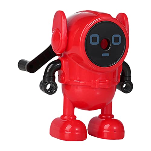TEHAUX Sacapuntas Sacapuntas Tapa Automático Sacapuntas Robot Sacapuntas Para La Escuela Mini Lápices Mecánicos De Sacapuntas Electricos Lápices De Dibujo Aula Rojo Planchar