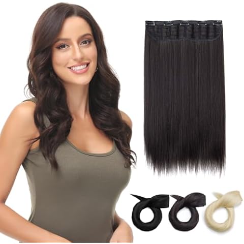Yamel 20 Inch Darkest Brown Clip-in Extensions Cover