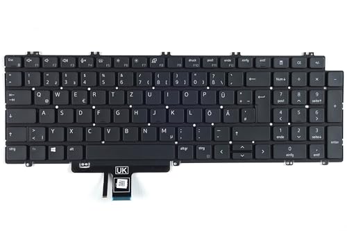 Clavier Dell allemand DE QWERTZ pour réparer les touches usées Latitude 5520
