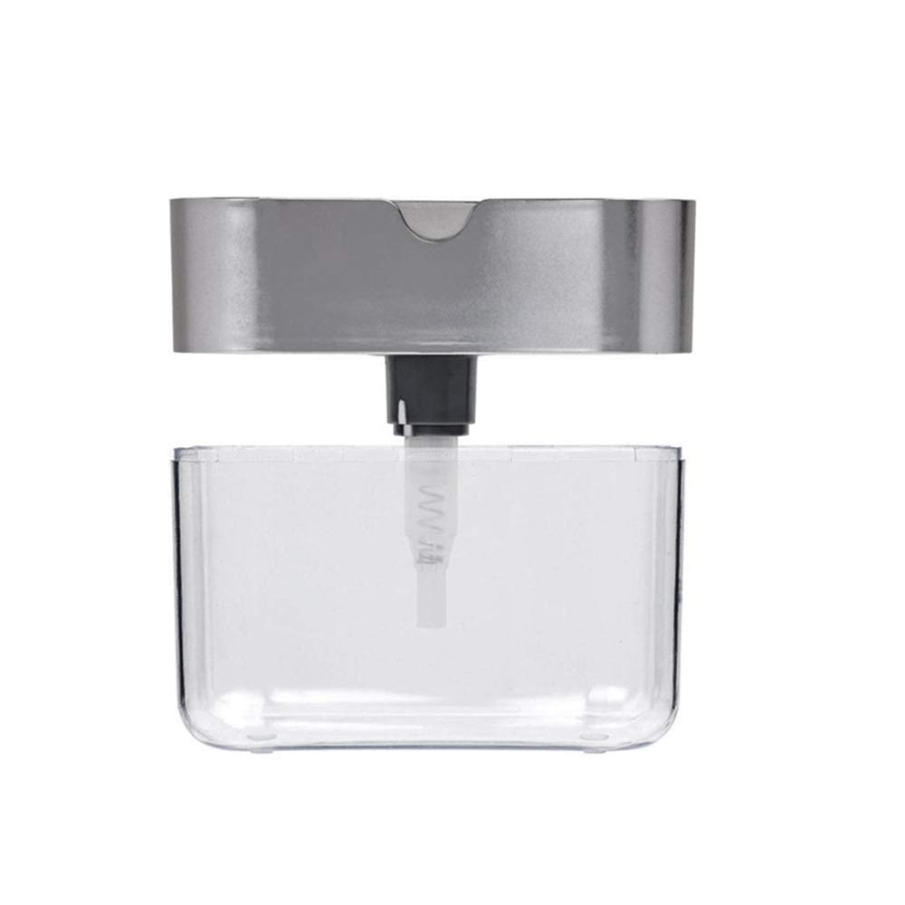 Dispensador de jabón con depósito de Esponja para Cocina, 2 en 1, Manual, de rción