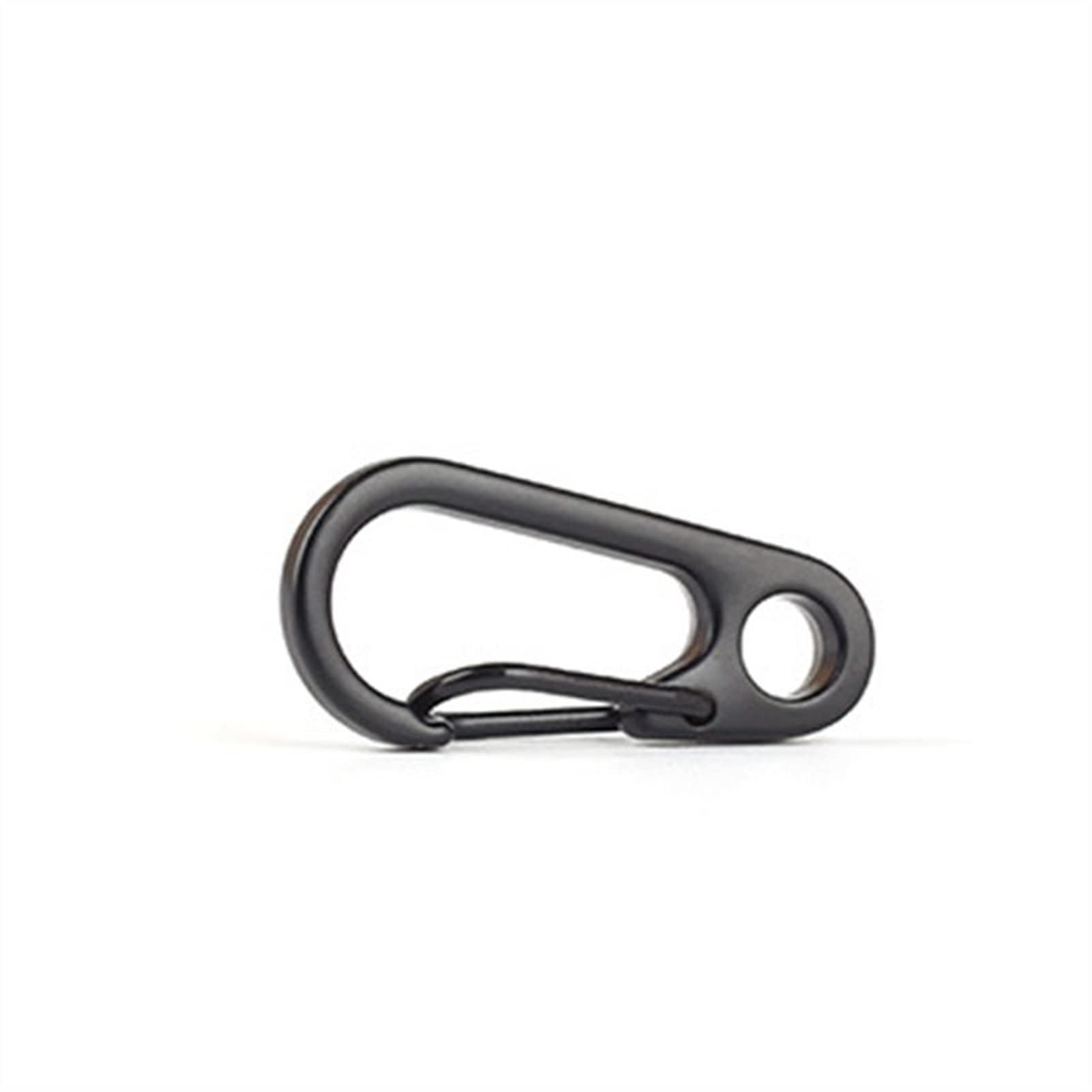 DUANGYMM Carabiner clips,Spring clips， 10 pcs/lot Mini Spring Backpack Clasps Climbing Carabiners EDC Keychain Camping Bottle Hooks Paracord Bag Buckles(Zppj0034b)
