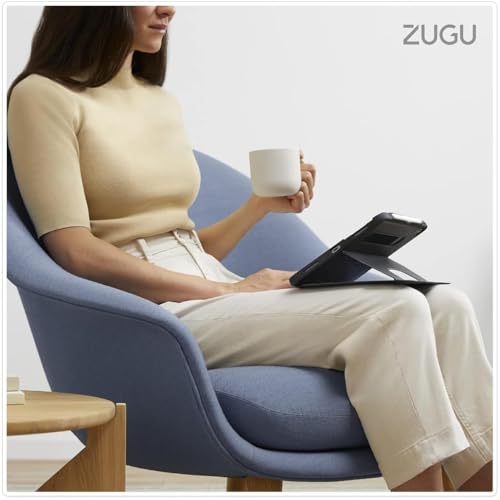 Image of ZUGU CASE iPad Pro 13 inch Case, Ultra Slim Protective Cover Designed for iPad Pro 13 (8th Gen /7th Gen) (M5 /M4) (2025 /2024) Wireless Pencil Charging, Multiple Viewing Angles (Sleep /Wake) - Sand