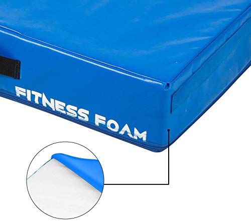 BotaBay 6Inch Barbell Crash Cushion Pads, Weightlifting Protector Falling Pads,Cushioned Foam Mat for Olympic Weightlifting One Pair