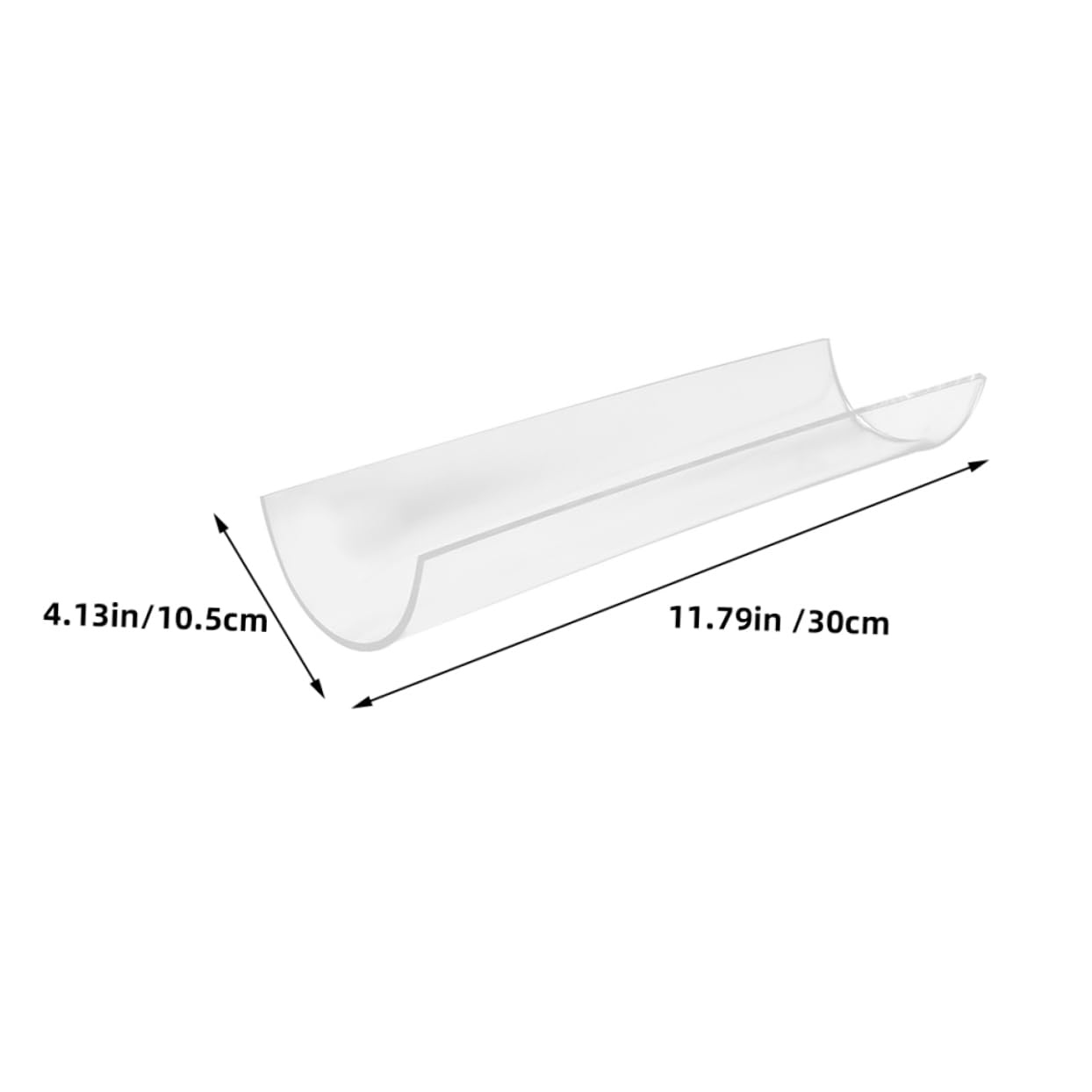 PRETYZOOM Kuchenrollenformer Präzise Formgebung für Praktisches Backzubehör und Acryl U-förmiger mit Innendurchmesser 9,4cm Rollkuchen zu Hause