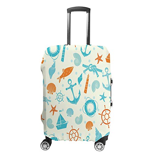 Housse de valise ocean dessin anime anti-rayures lavable