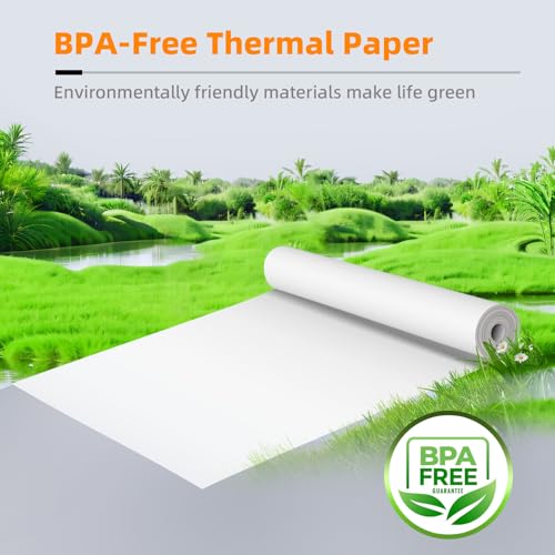 Bagana US Letter Thermal Printer Paper 8.5 x 11 Inch 4 Rolls Multipurpose Inkless Rolled Thermal Printing Paper Compatible with Letter Portable Printer