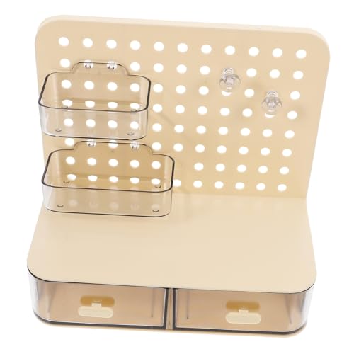 MUCKLILY Wall-Mounted Pegboard Organizer Desk Organizer Desk Accessories Inclined Storage Box Pen Drawer