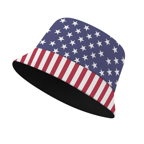 Image of Cool Bucket Hat Beach Sun Hat Beach Fishing Hat for Men Women Teens, Reversible Double-Side-Wear