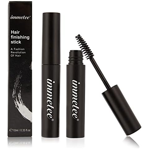 2 in 1 eyebrow gel and Hair Finishing Stick, 2 Pack Anti Frizz Hair Flyaway Tamer,brow and Hair Finishing Shaping Gel,Hair and brow Wax Cover