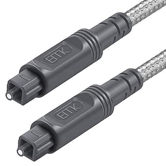 EMK Câble optique audio numérique TOSLINK 1m
