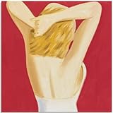 GLKFWVX Famoso Alex Katz《Yellow Hair》Arte mural de Alex Katz Póster de Alex Katz Grabados de Alex Katz Pintura estética de lienzo para decoración del hogar 30x30cmx1 Sin marco