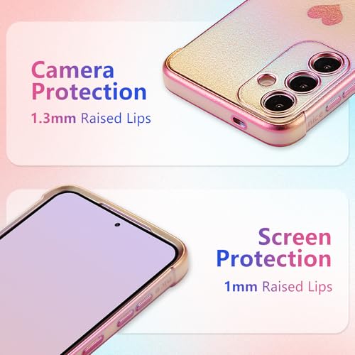 Coque Samsung S24 FE protection objectif antichoc rose irisé ZTOFERA
