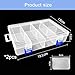 Xpieoyrm 2 Piezas Contenedor organizador de plástico con 8 compartimentos Imagen de Xpieoyrm 2 Piezas Contenedor organizador de plástico con 8 compartimentos
