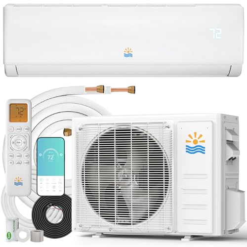 Oylus Mini Split Air Conditioner - 12000 BTU Ductless Mini Split Ac/Heating System, 115V 20 SEER2 Wifi Enabled Inverter, 750Sq.Ft, Split AC Unit with Precharged Heat Pump, R454B with Installation Kit