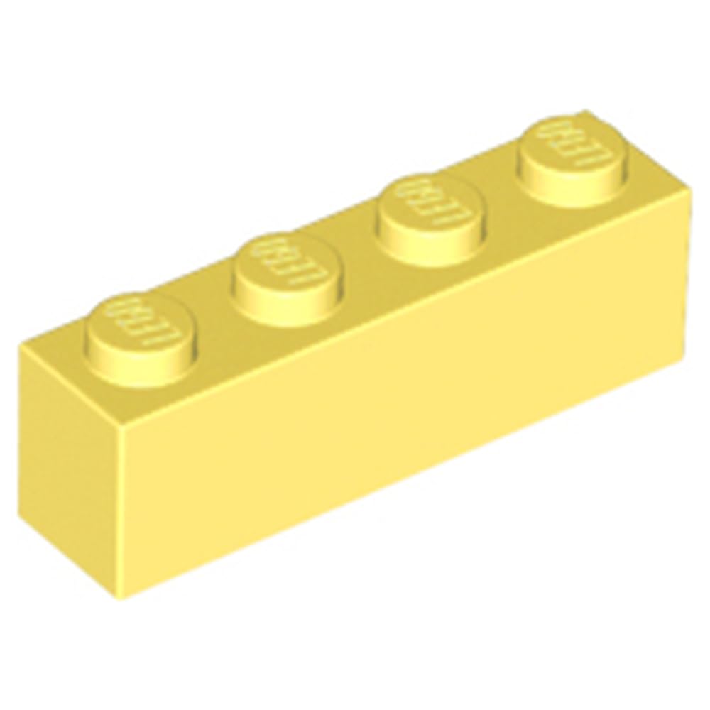 LEGO Brick 1x4, Part 3010, Classic Building Element, Part 3010, Choose Your Colour (Bright Light Yellow, 10, Bricks) โ image 1