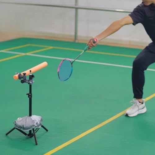 ZIMGOD Adjustable Badminton Trainer Self Practice, Indoor Outdoor Badminton Training Device, Sport Training Aid for Practice Underarm Clear/Defensive Lift(Style A)