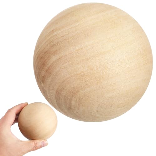 Utilizzo: per creare giocattoli, ornamenti o decorazioni per la casa; questa palla può essere trasformata in qualsiasi cosa la tua immaginazione desideri, artigianato in legno massello, palline di legno