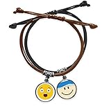 Dimensioni: la dimensione del ciondolo è di 2 cm di diametro. La lunghezza di ogni bracciale è regolabile tra 19 cm e 22,5 cm
