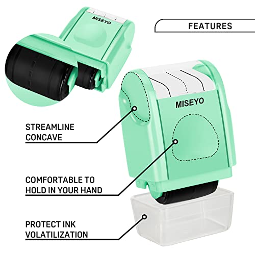 Image of Miseyo Self-Inking Dashed Handwriting Lines Practice Roller Stamp for Kids