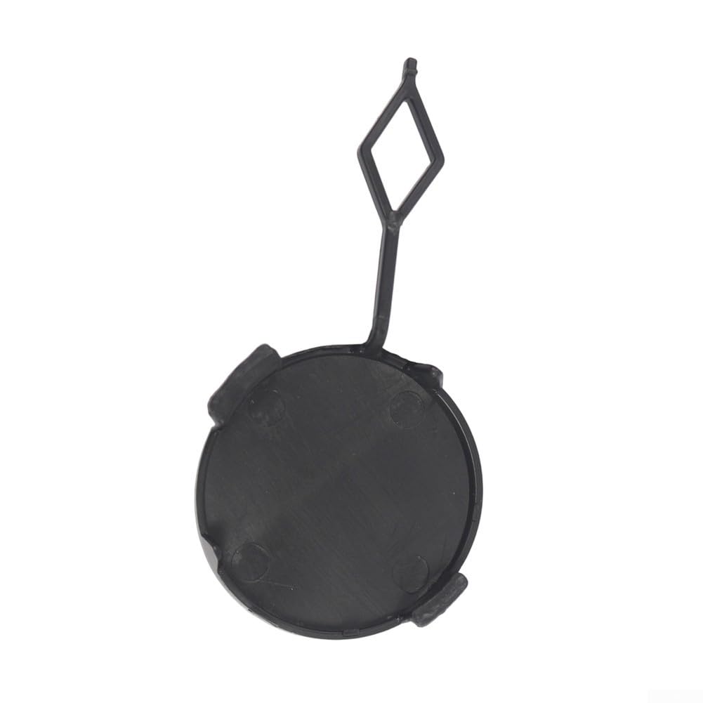 Zoegneer Cache de crochet de remorquage arrière pour 208 2012-2019 - Insert de pare-chocs en plastique noir de rechange OEM 1607255580 PG3261286 - Installation encliquetable