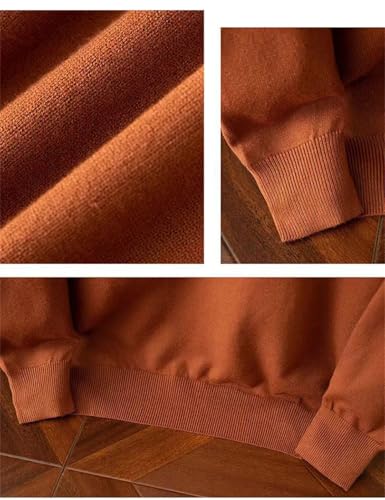 Men Merino Wool Sweater O-Neck Pullover Cashmere Warm Solid Knitwear Clothes Business Bottoming Soft Tops4