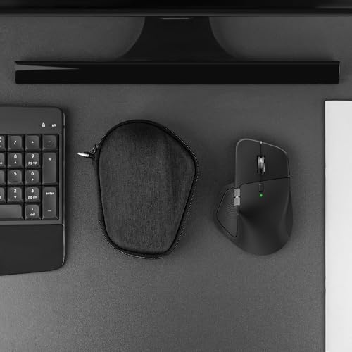 Image of Geekria Hard Shell Mouse Case, Compatible with Logitech MX Master 4 / MX Master 3S / MX Master 3, EVA Travel Carrying Bag (Dark Gray)