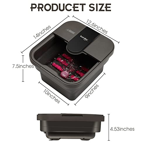 Beinilai BE-T700 Collapsible Foot Spa,Foot Bath With Heat And Massage And Bubble Jets,Foot Soak Tub thumb #6