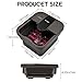 Beinilai Collapsible Foot Spa,Foot Bath with Heat and Massage and Bubble Jets,Foot Soak Tub with Six Non Motorized Rollers,Acupressure Massage Points,Red Light and Removable Pumice Stone