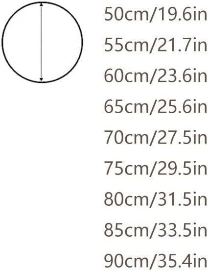 SYYXHC 20" Table Top with Anti Slip Rubber Rings, 1/4" Thick Waterproof Countertop, Tempered Glass Tabletop for Dining Tables Patio Tables(75cm/29.5in)