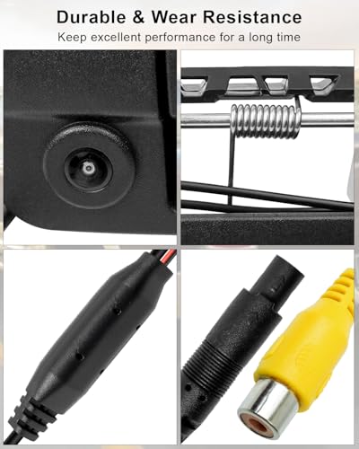 Image of Tailgate Handle Backup Camera Fit for Dodge Ram 1500 2500 3500 2013 2014 2015 2016 2017, Rear View Backup Camera Replace 68197873AA 68084284AB CH1915120