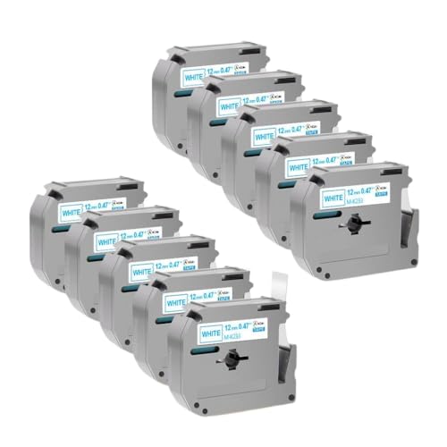 ���x���e�[�v 10PK MK-231 ���n�ɍ� 12mm PT-70 ���x�����[�J�[�Ή�(10PK Blue on White)