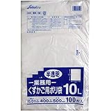 業務用 くずかご用ポリ袋 半透明 10L 0.01×400×500mm 100枚入×4個