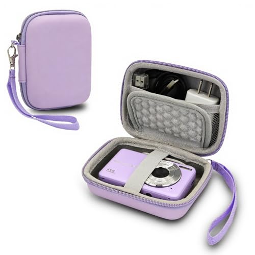 Funda para cámara digital compatible con varias marcas, color púrpura
