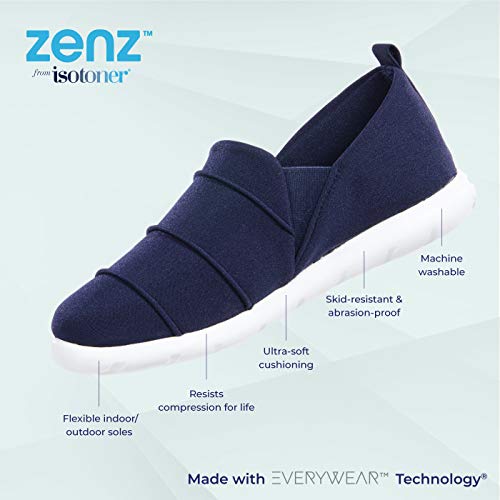 Image of isotoner Zenz Women's Serenity Stretch Satin Slipper, Slip-On Shoe