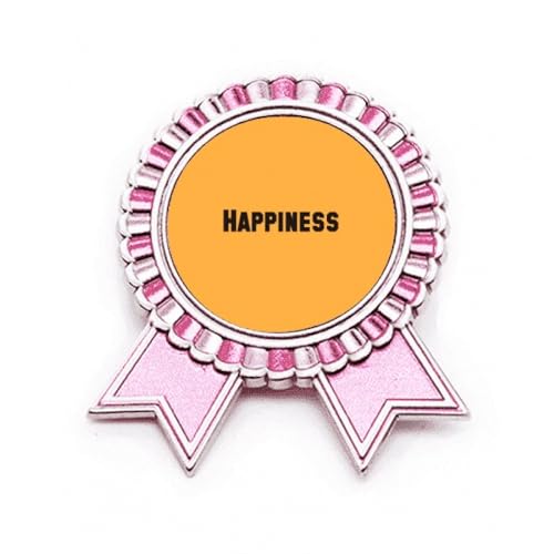 Broche Happiness en métal rose M au design raffiné et finitions soignées