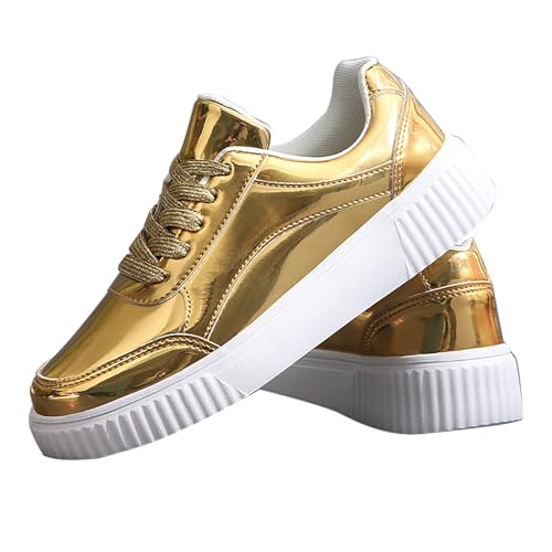 Genérico Tenis De Mujer New Zapatillas Mujer Barefoot Pareja Mujer Primavera Y Verano Antideslizante Caminar Zapatos Ligeros Deportes Zapatos Casuales Zapatos De Trabajo Mujer Zapatillas (Gold, 41)