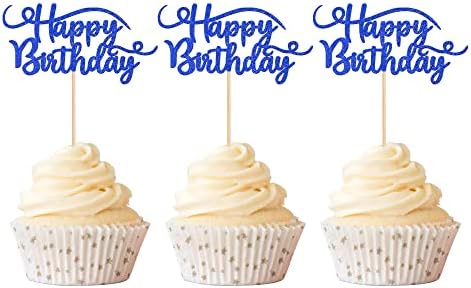 Gyufise Décoration De Gâteau D'anniversaire « Happy 35th Birthday » à Paillettes Pour 35e Anniversaire