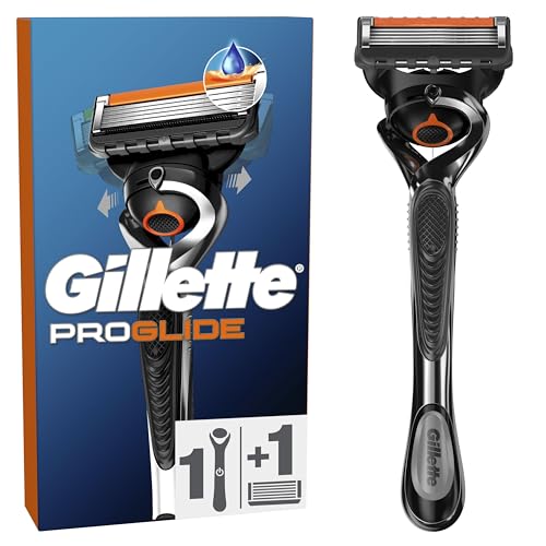 Gillette Rasoir Pour Hommes Proglide Et Recharge A 5 Lames, Avec Bande Lubrifiante Avant Et Après Pour Un Rasage De Près Et Un Confort Incroyables, 1 Recharge Par 30...