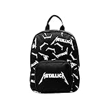 Material: Synthetisch Metallica Unisex Mini-Rucksack schwarz 100% Polyester Band-Merch, Bands