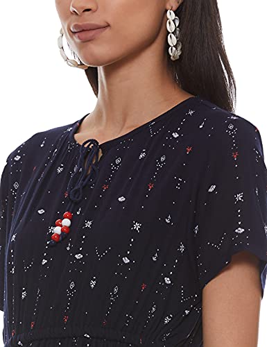 Image of EASYBUY Women's Rayon A-Line below The Knee Casual Dress