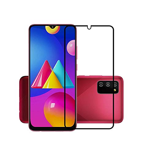 Image of DD SON Screen Protector Full Glue Coverage Edge to Edge Tempered Glass for Samsung Galaxy M02 / M02s (Black)